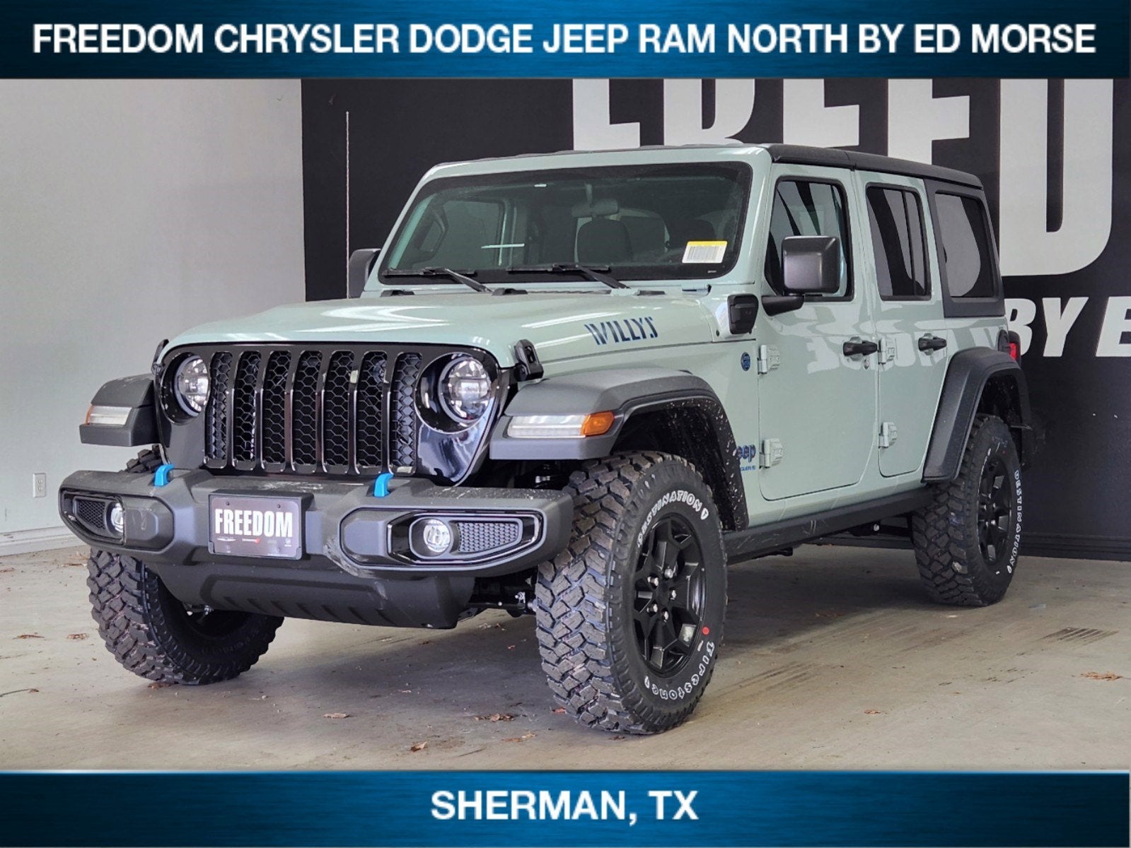 2023 Jeep Wrangler WILLYS 4xe Sherman TX | Freedom Chrysler Dodge Jeep Ram  North By Ed Morse 1C4JJXN65PW611172