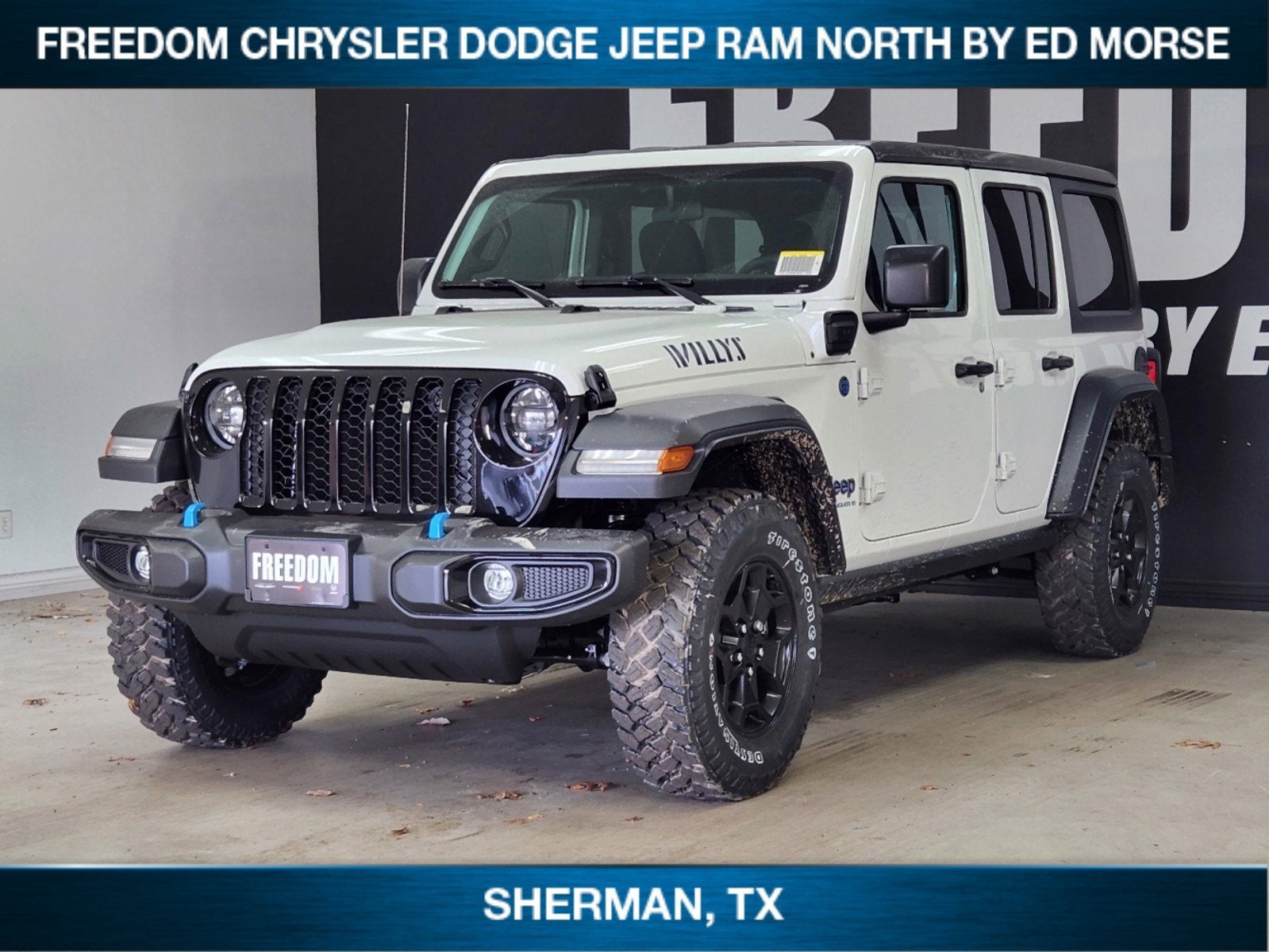 2023 Jeep Wrangler WILLYS 4xe Sherman TX | Freedom Chrysler Dodge Jeep Ram  North By Ed Morse 1C4JJXN68PW611666
