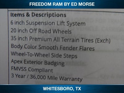 2023 RAM 1500 RAM 1500 BIG HORN CREW CAB 4X4 5'7' BOX