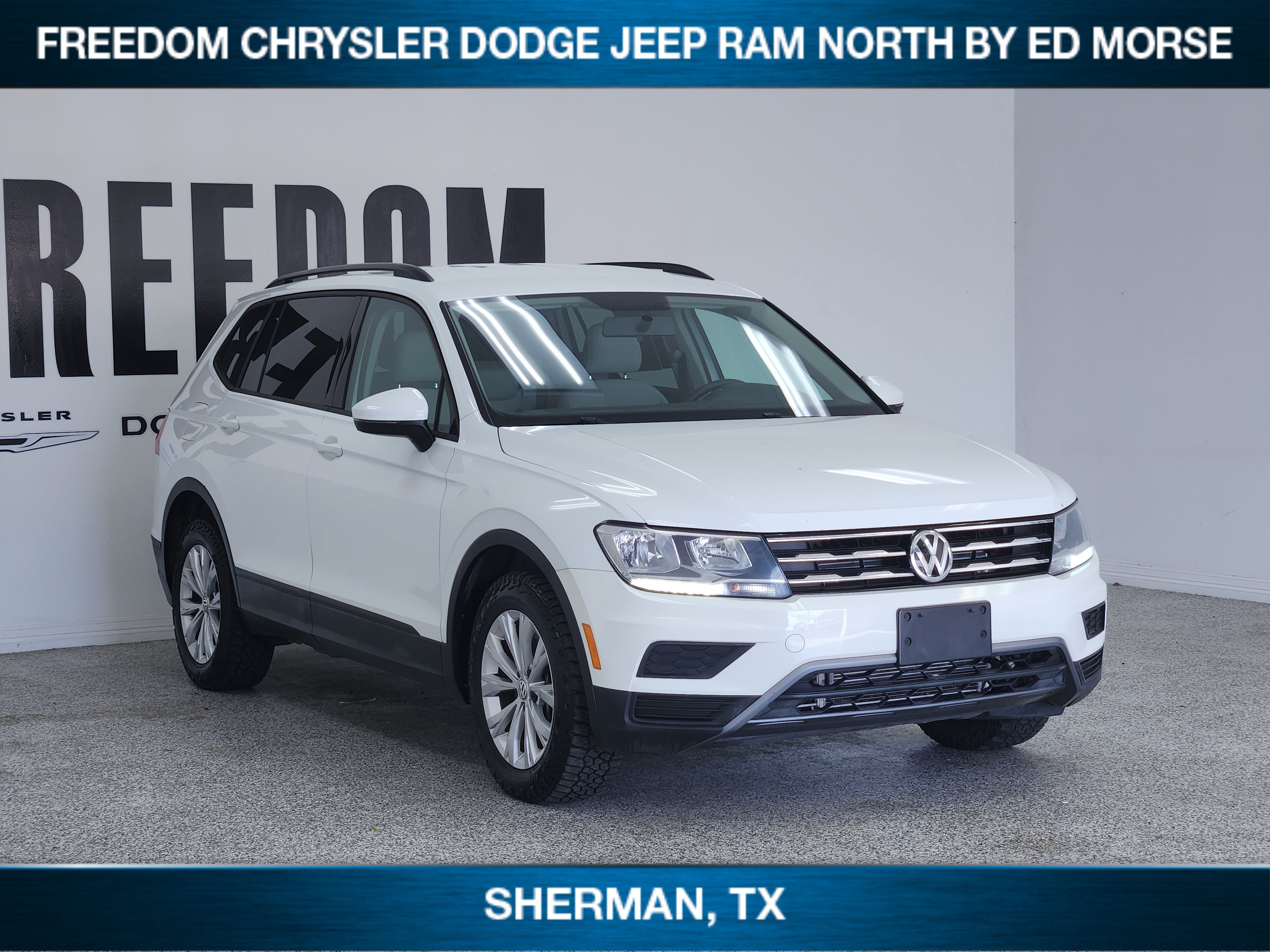 Used 2018 Volkswagen Tiguan S with VIN 3VV0B7AX5JM063822 for sale in Sherman, TX