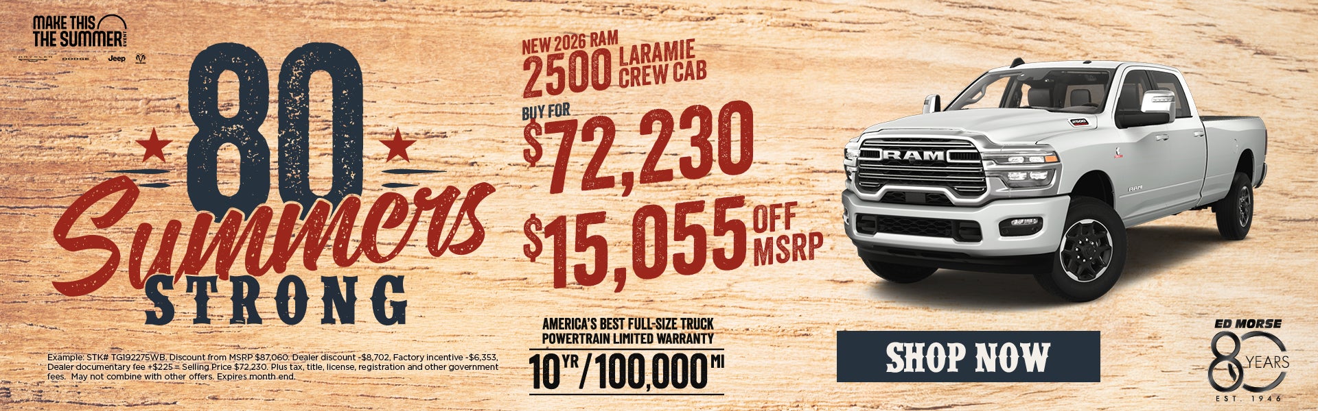 New 2026 Ram 2500 LARAMIE  CREW CAB
