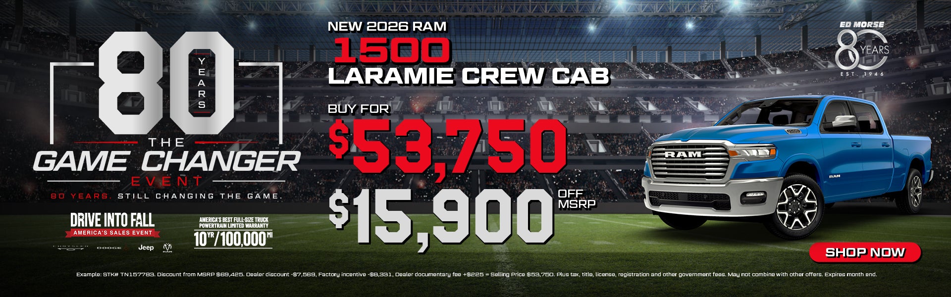 New 2026 Ram 1500 LARAMIE  CREW CAB